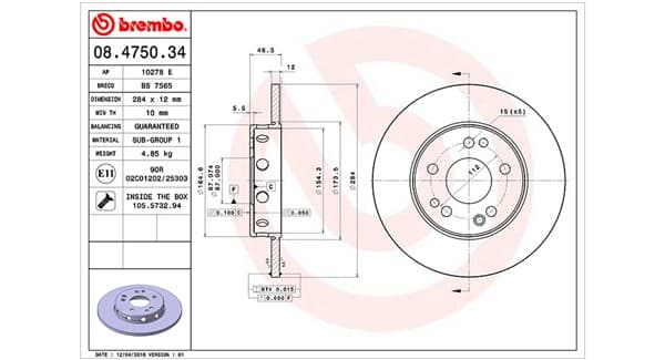 Dischi freno — MAGNETI MARELLI 360406031100