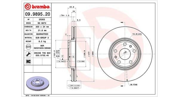Dischi freno — MAGNETI MARELLI 360406110200