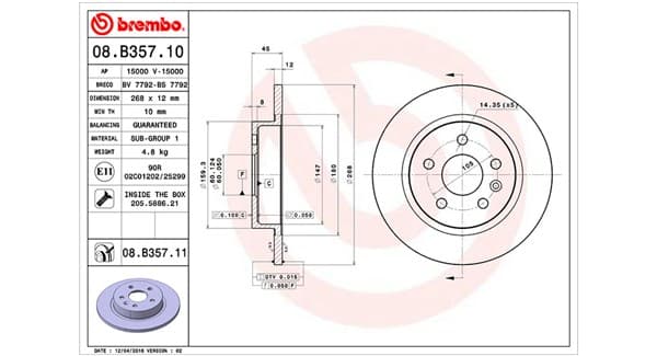 Dischi freno — MAGNETI MARELLI 360406110400