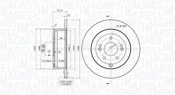 Dischi freno — MAGNETI MARELLI 360406090401