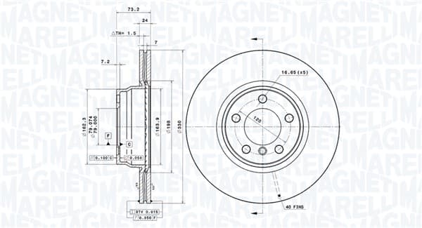Dischi freno — MAGNETI MARELLI 360406189701