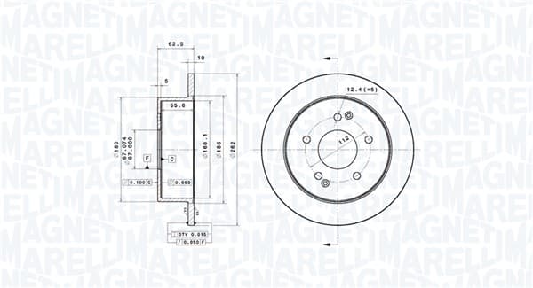 Dischi freno — MAGNETI MARELLI 360406219401