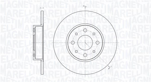Dischi freno — MAGNETI MARELLI 361302040357