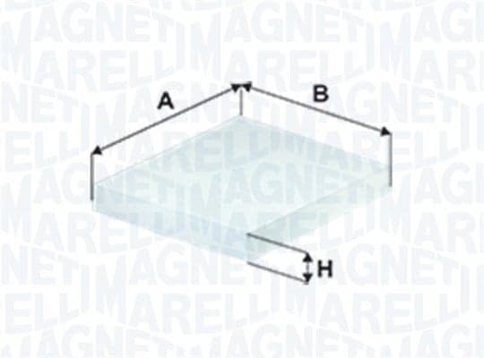 Filtro abitacolo — MAGNETI MARELLI 350208065970