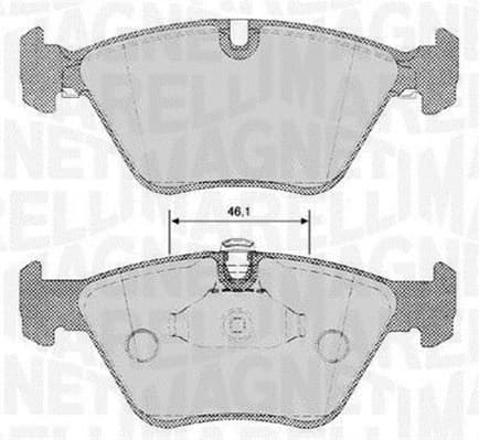 Pastiglie freno — MAGNETI MARELLI 363916060153
