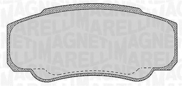 Pastiglie freno — MAGNETI MARELLI 363916060188