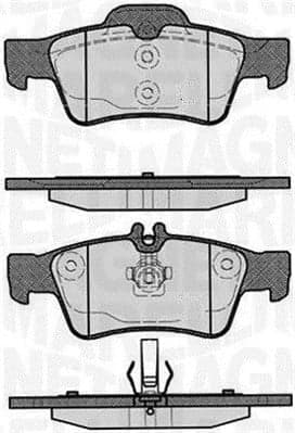 Pastiglie freno — MAGNETI MARELLI 363916060316