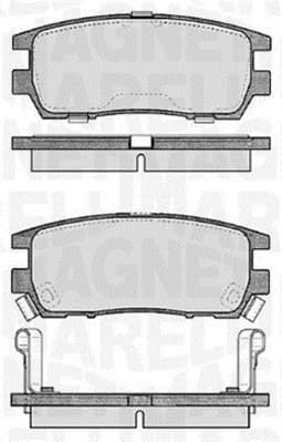 Pastiglie freno — MAGNETI MARELLI 363916060341