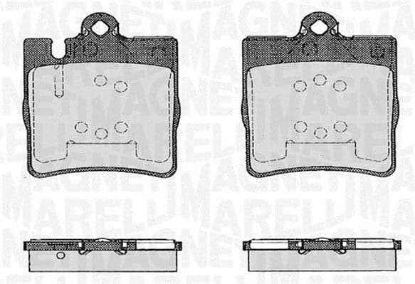 Pastiglie freno — MAGNETI MARELLI 363916060553