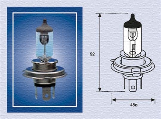 Lampadina, faro anteriore (MAGNETI MARELLI 002156100000)