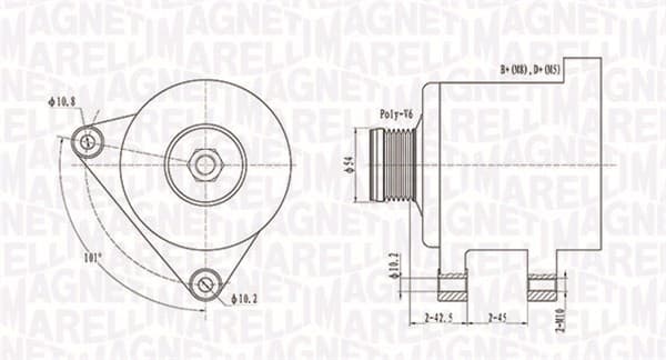 Alternatore — MAGNETI MARELLI 063731553010