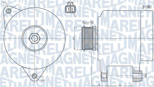 Alternatore — MAGNETI MARELLI 063731906010
