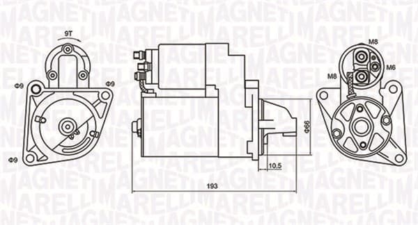 Motorino d'avviamento — MAGNETI MARELLI 063721053010