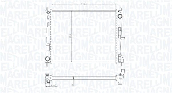Radiatore motore — MAGNETI MARELLI 350213165300