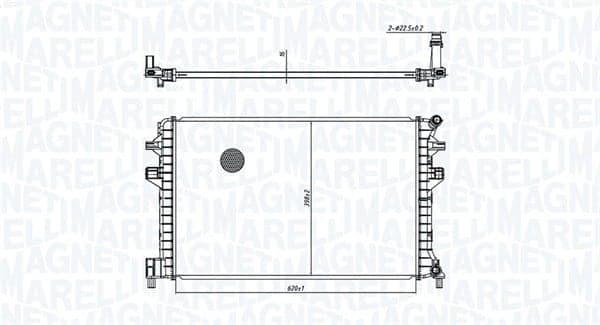 MAGNETI MARELLI Radiatore motore