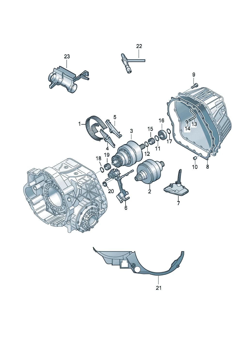 oil filter only to be used for: Gear housing = *Caution!! Mixed installation! *As replacement, only *genuine part number *may be used — A8 A8/S8 Quattro D3 (Typ 4E) (2003–2010) — suction jet pump oil filter with flange Input shaft for constantly variable automatic gearbox
