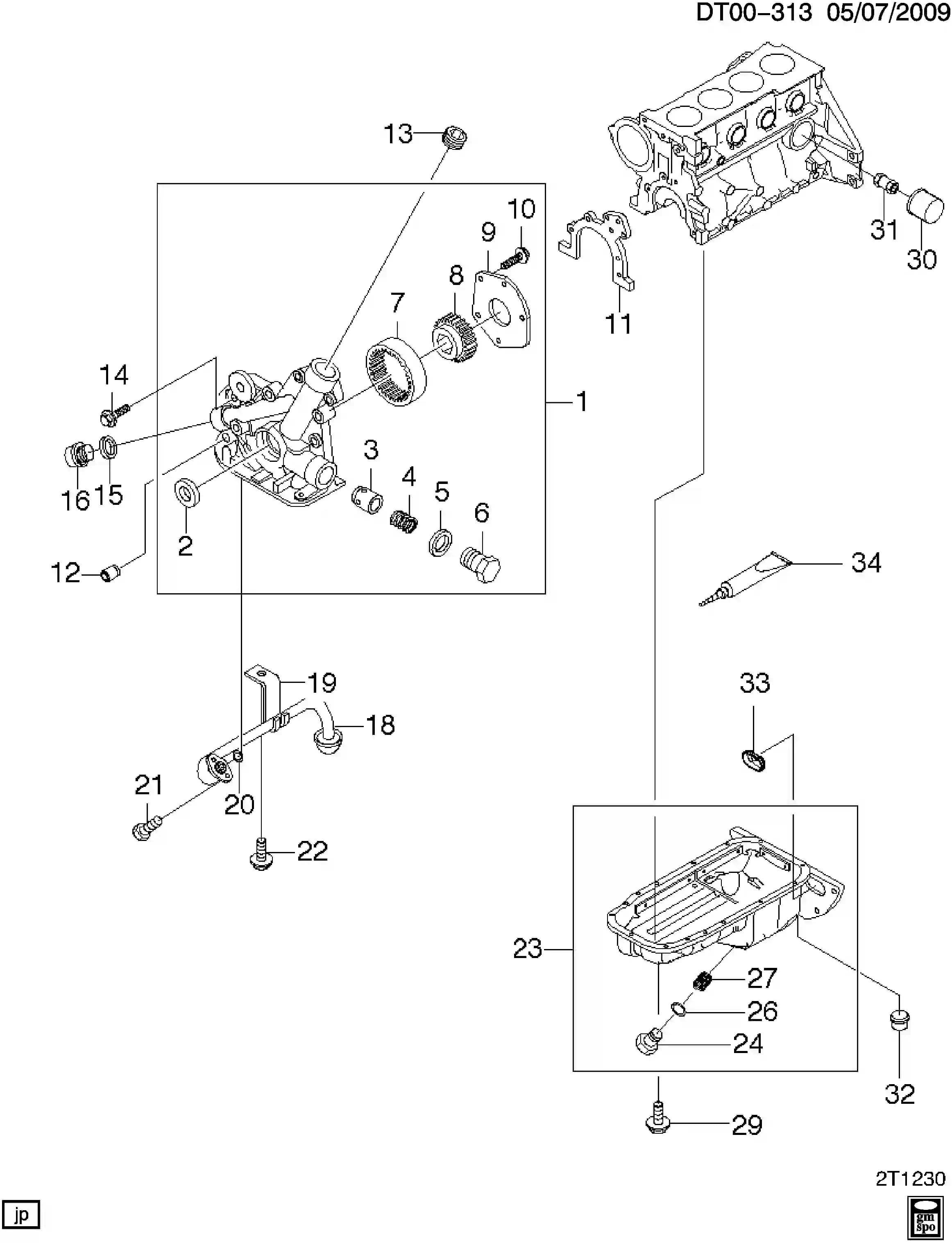 SEAL,O/PMP(O RING)(PART OF 1)(30X42X8)(.213) — Aveo Aveo T300 (2012–2019) — OIL PAN ENGINE FRONT COVER & RELATED PARTS (LXT/1.6F)
