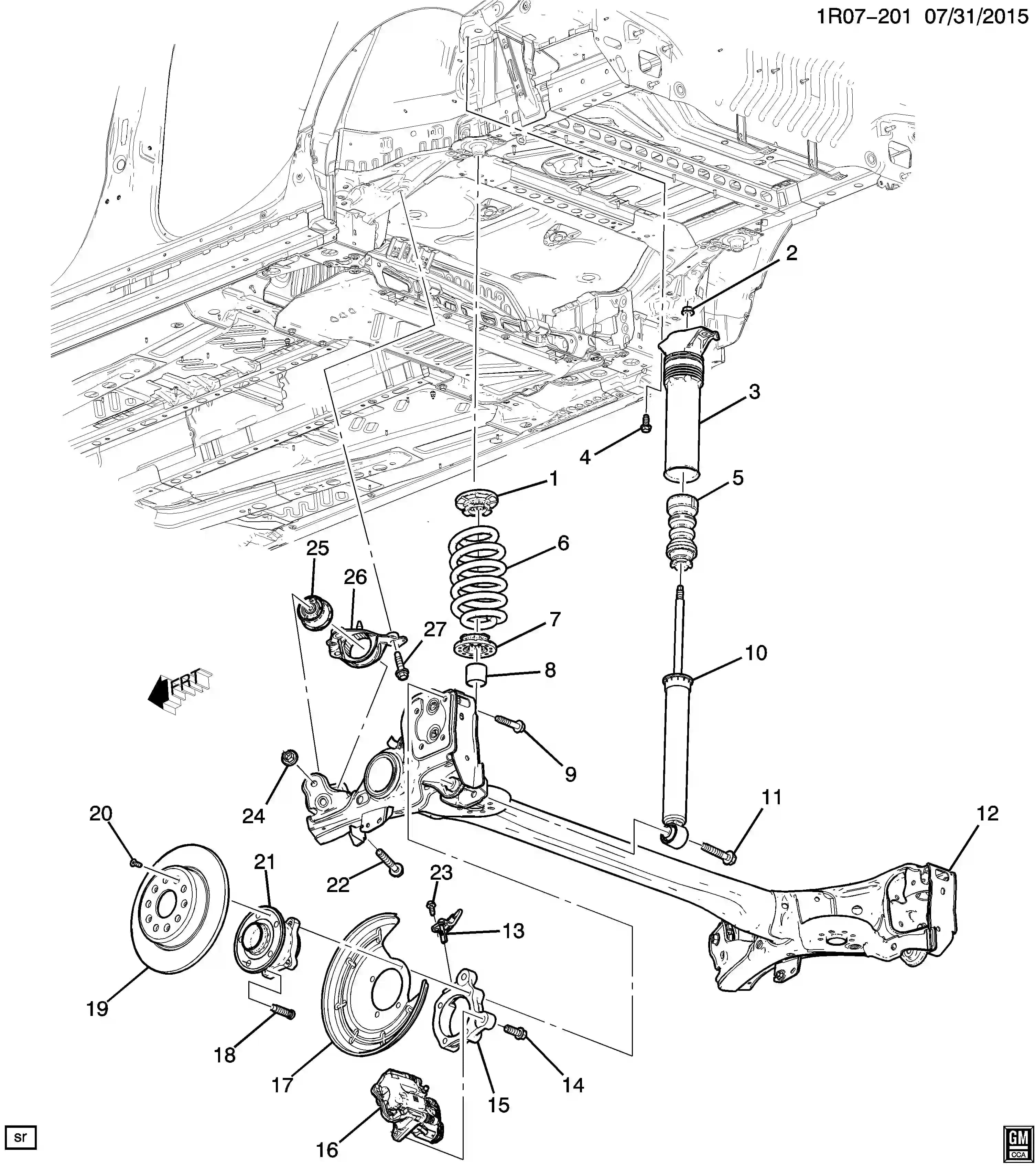 ROTOR,RR BRK (CTD)(ACDelco #177-1212) — Volt Volt 2nd Generation (2016–2019) — SUSPENSION/REAR