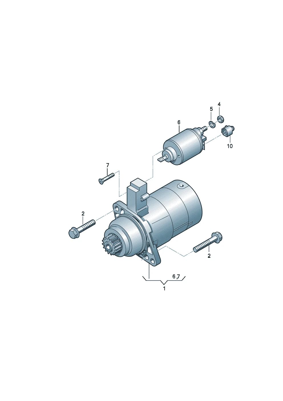 Starter D >> - 02.12.2013 — Crafter Crafter (Typ 2E/2F) (2006–2016) — Starter For vehicles with start-stop